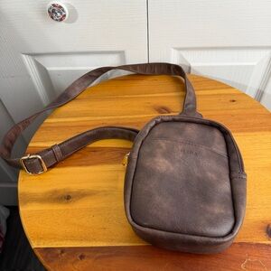 Telena brown crossbody sling bag